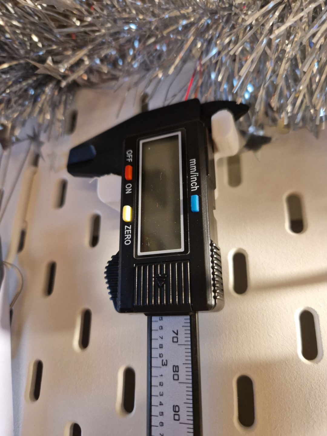 Digital Caliper Holder for Skadis pegboard