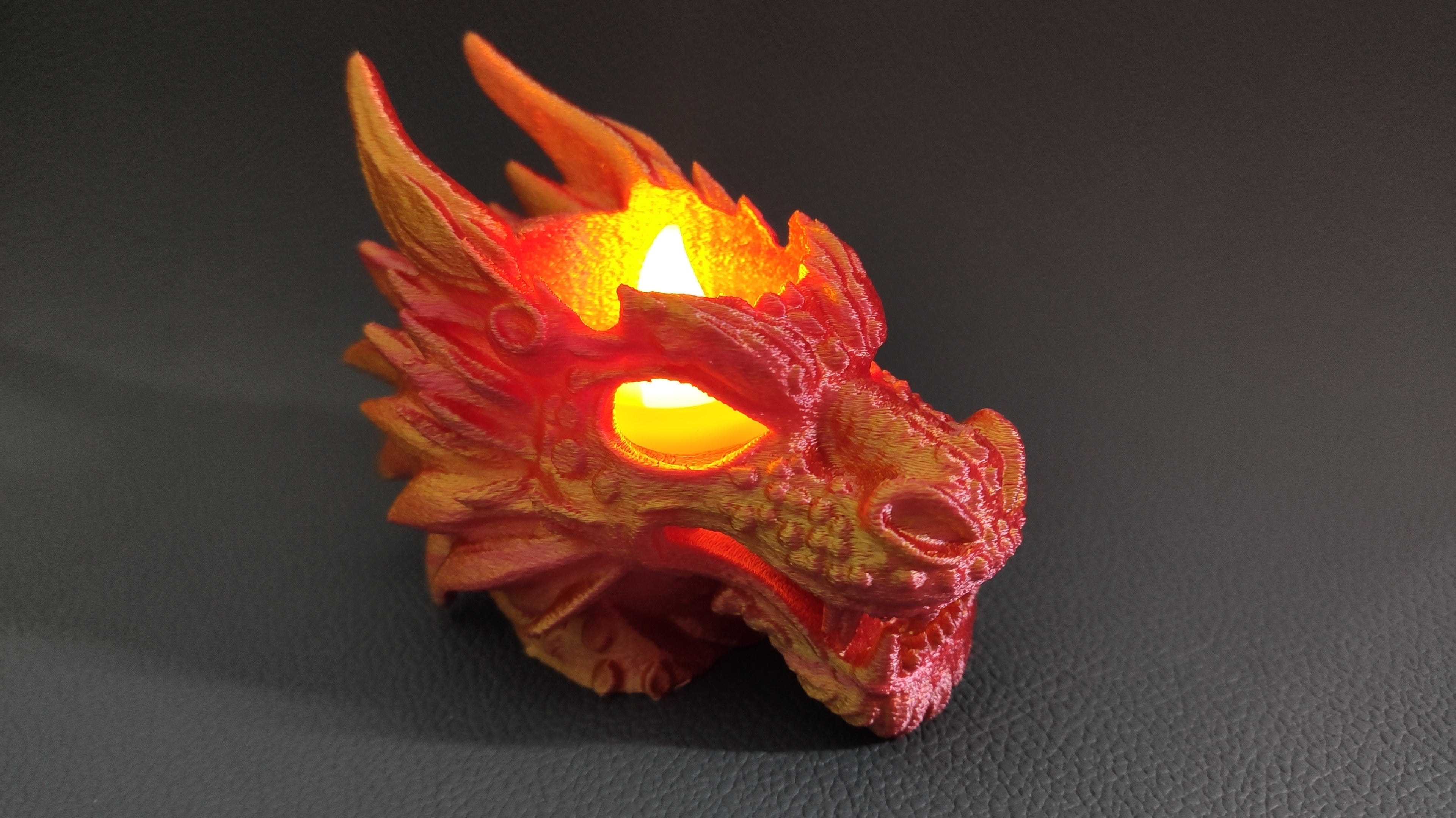 Mini Dragon Head - LED tea light holder