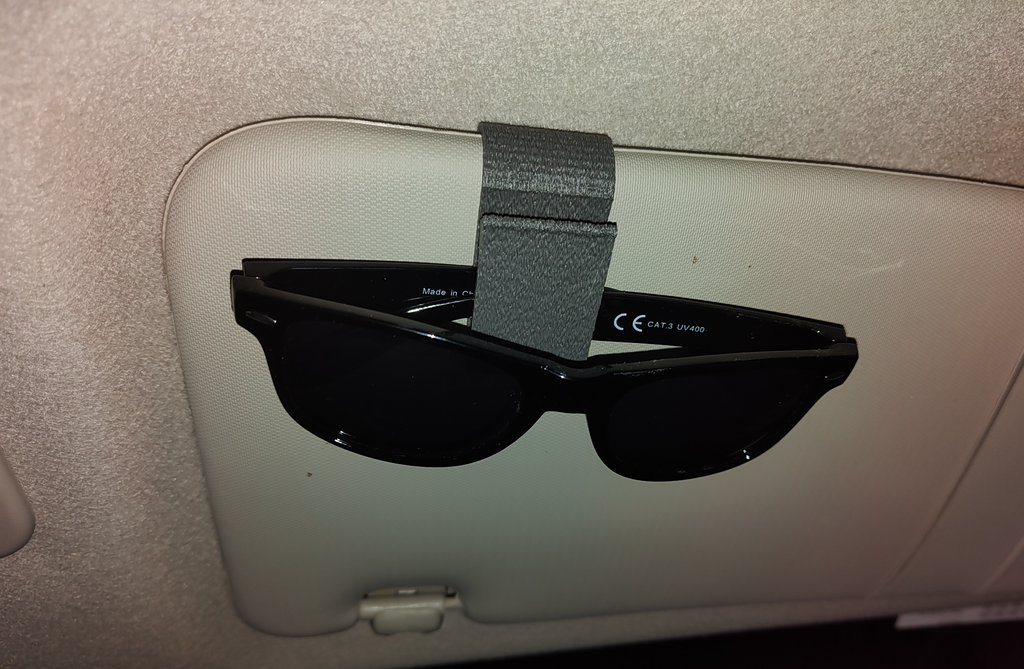 Fuzzy glasses clip