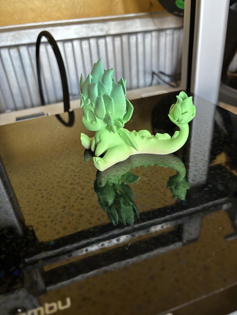 Flower Dragon Figurine