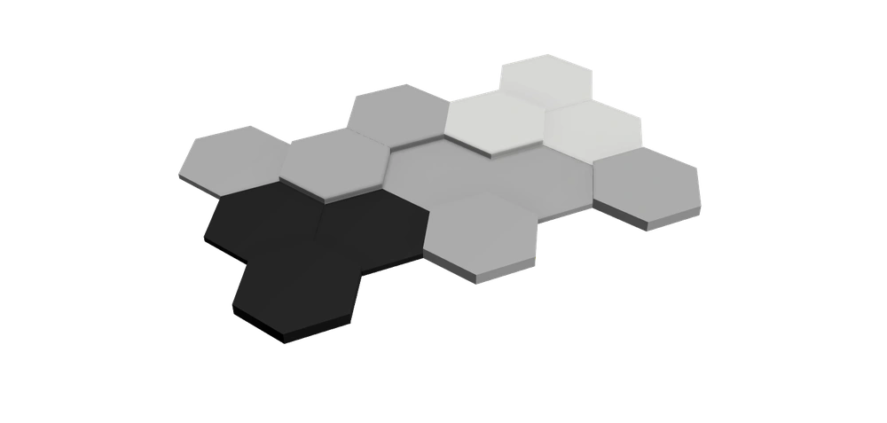 Hexagon Wall Art - Low Filament Usage
