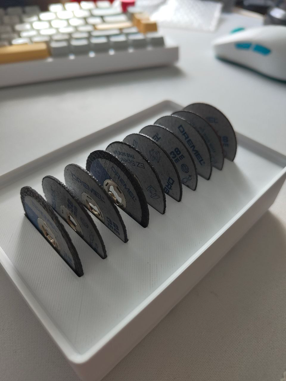 Gridfinity - Disc Holder - (10 Slots - 38x0.2mm)