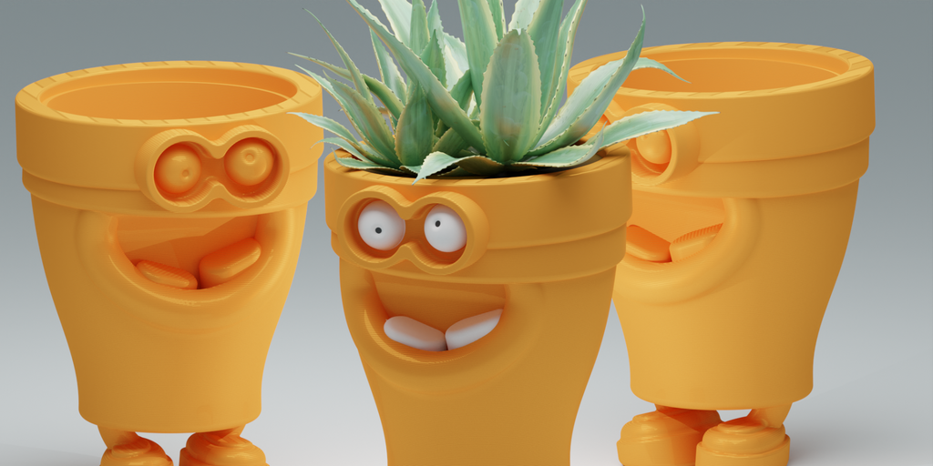GRIN-N-GROW - FUNNY PLANTER FOR ALL AGES