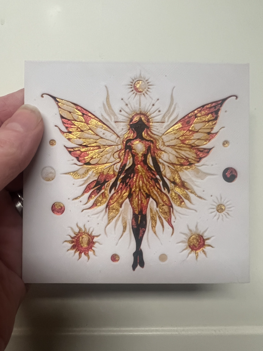 Sun Fire fairy Coaster