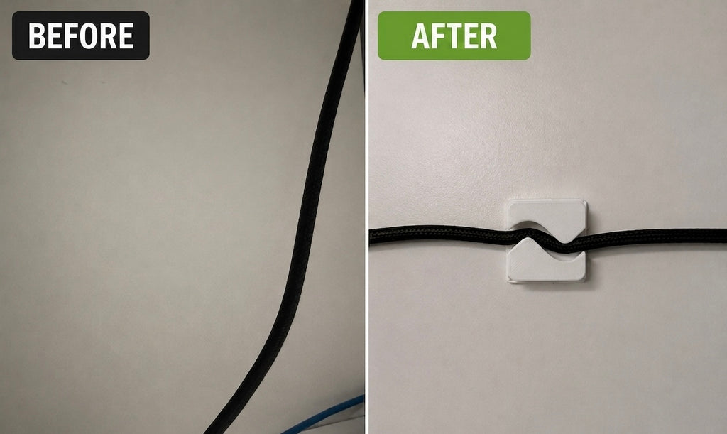 S-Curve Cable Organizer | No-Support & Fast Print