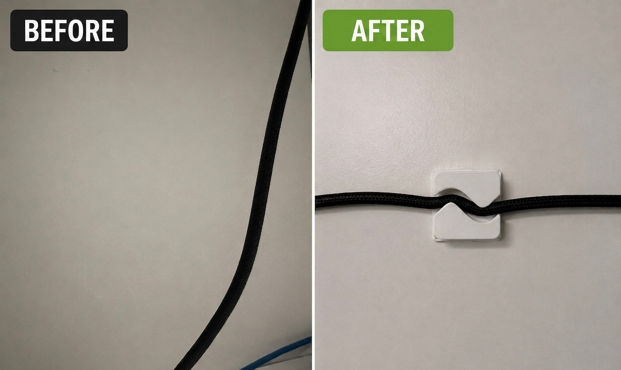 S-Curve Cable Organizer | No-Support & Fast Print