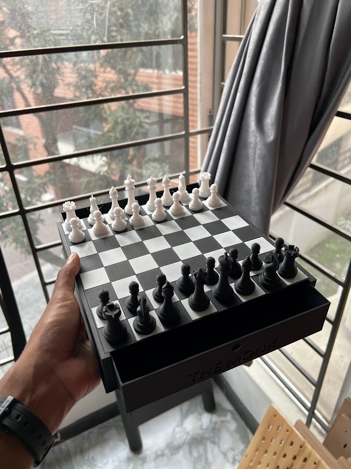 Classic Chessboard with Drawers