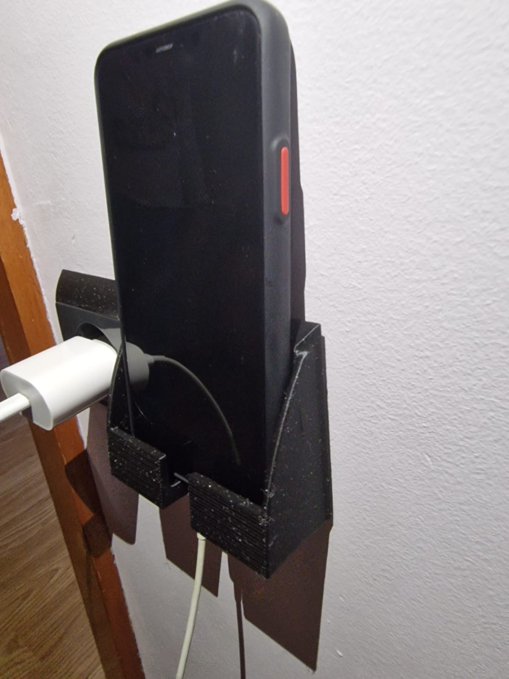 Mirror sockets with mobile phone charging stand
