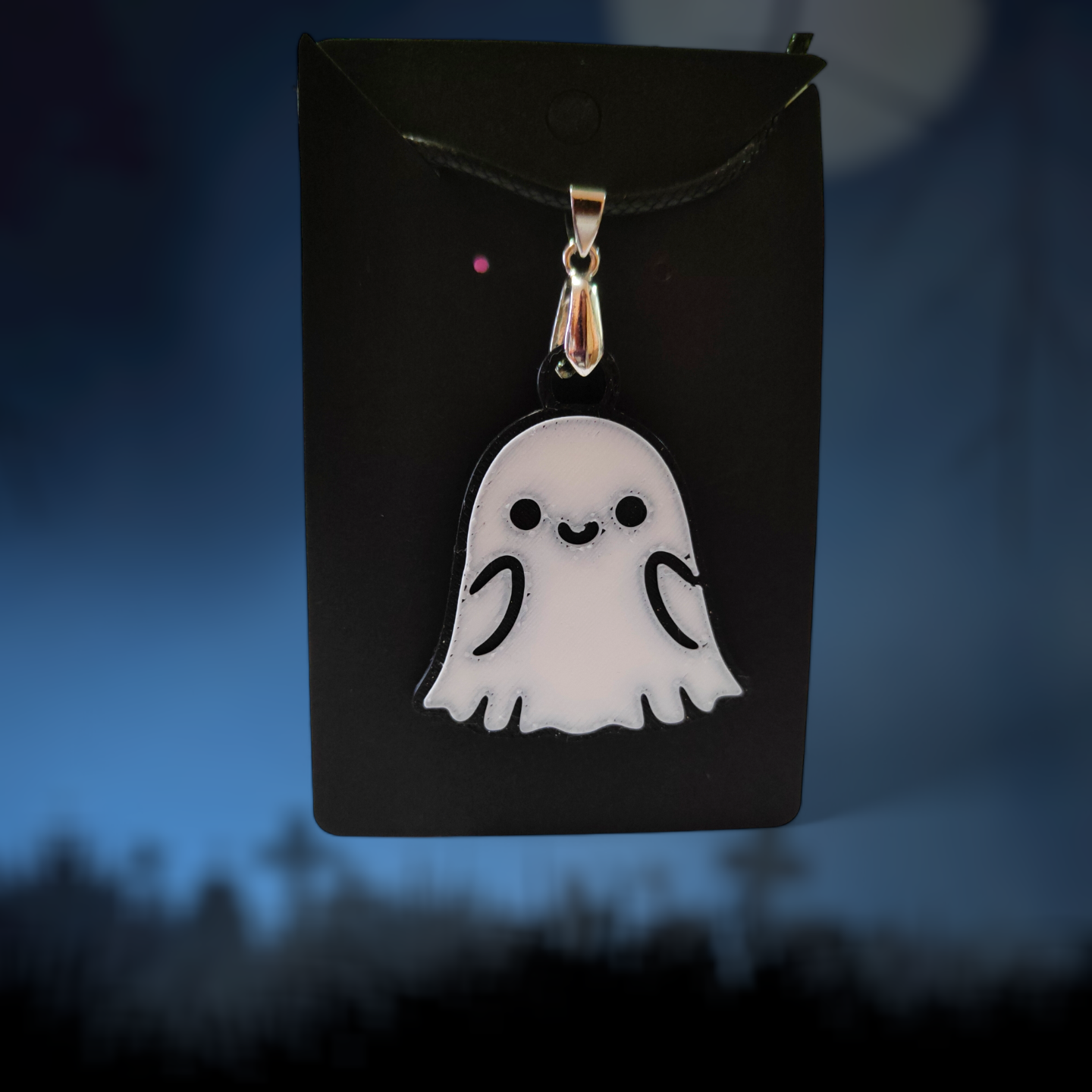 Cute Ghost - Earrings and Necklace