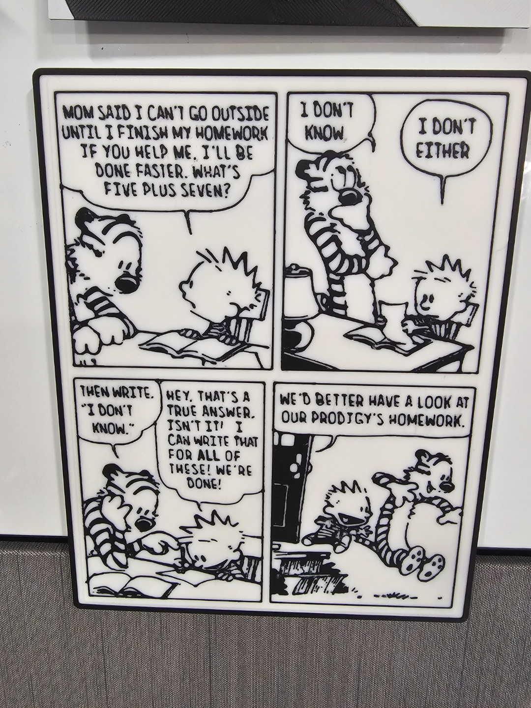 Calvin and Hobbes - Math Homework