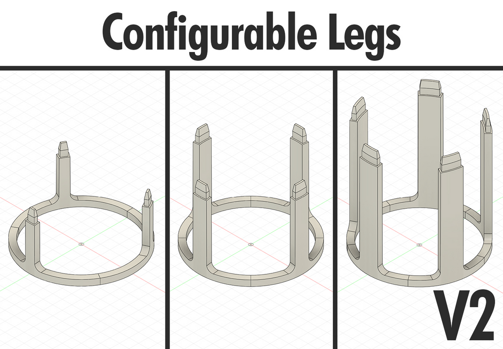 Stackable Parametric Plant Scaffold / Support