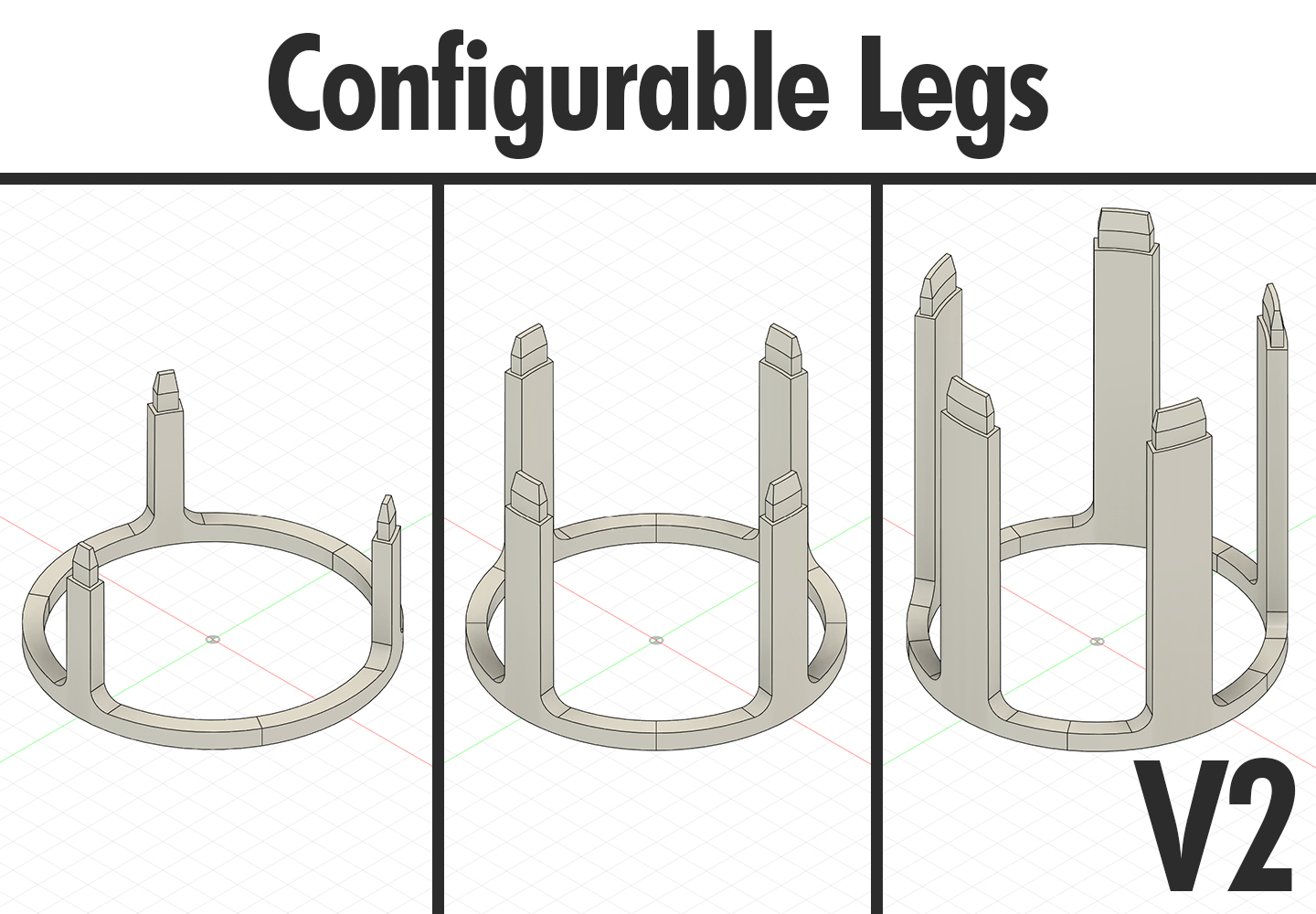 Stackable Parametric Plant Scaffold / Support