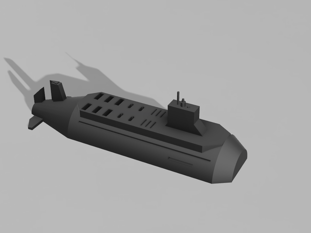 USB and SD Card Holder Submarine