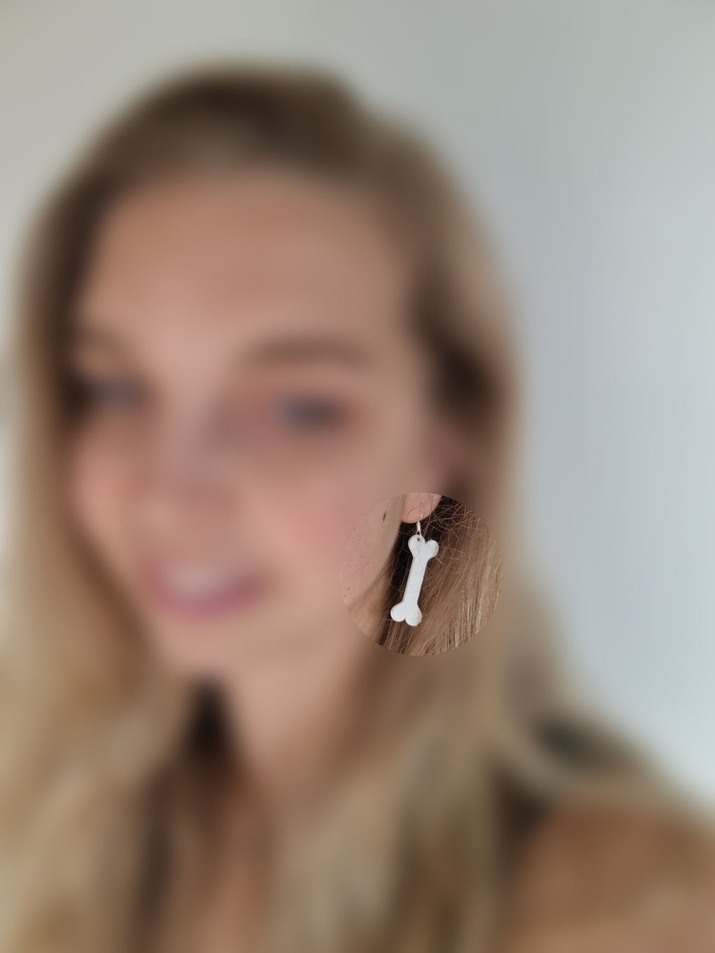 Bone earrings halloween