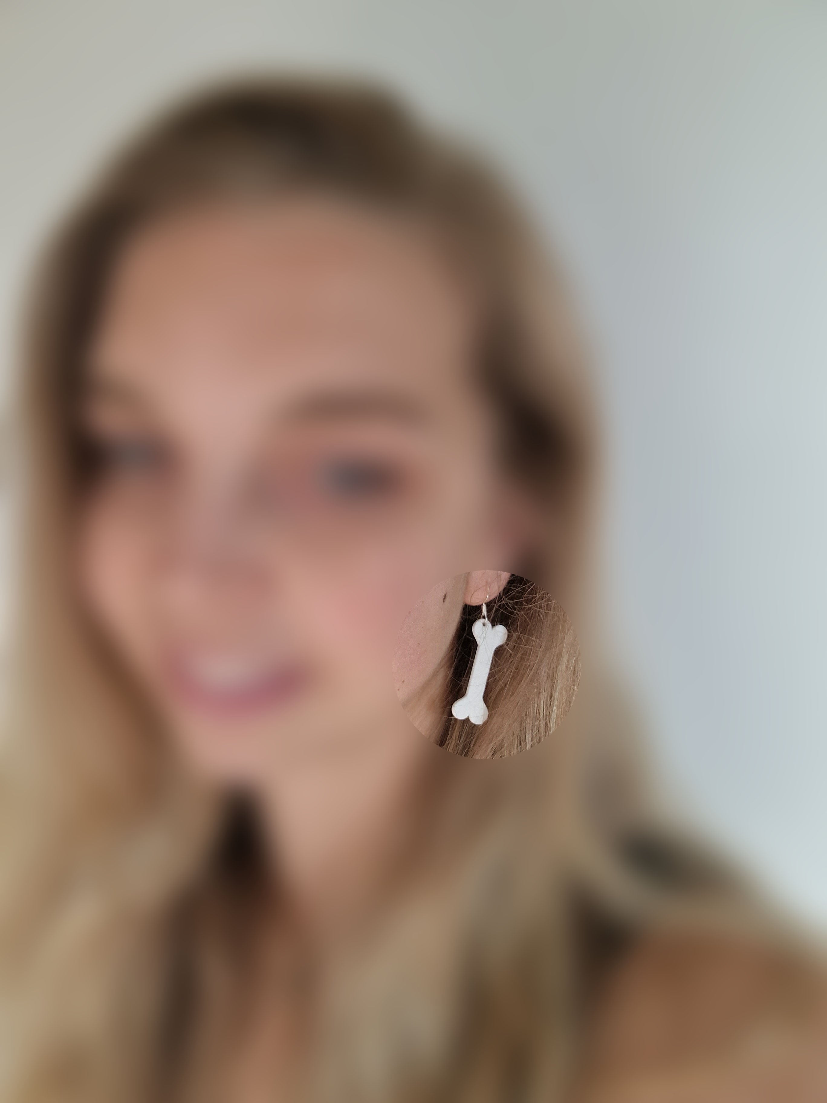 Bone earrings halloween
