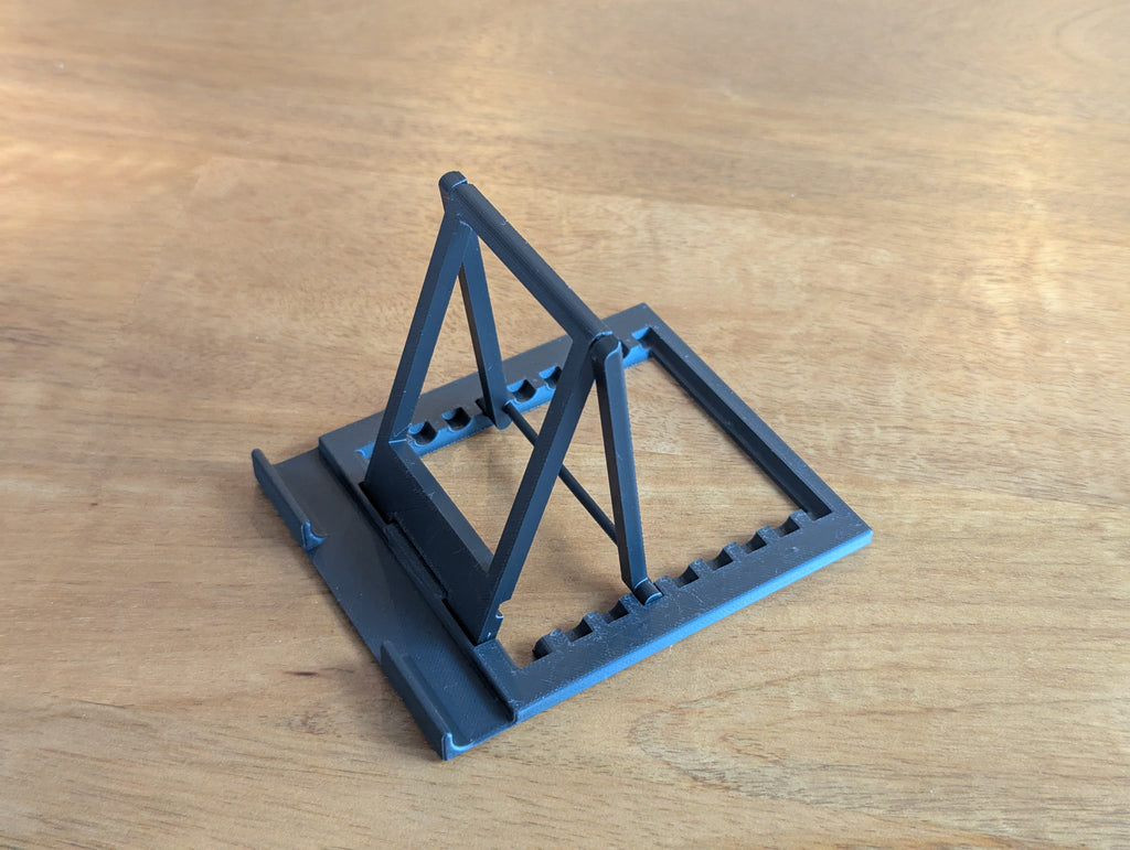 Foldable tablet stand (print in place)