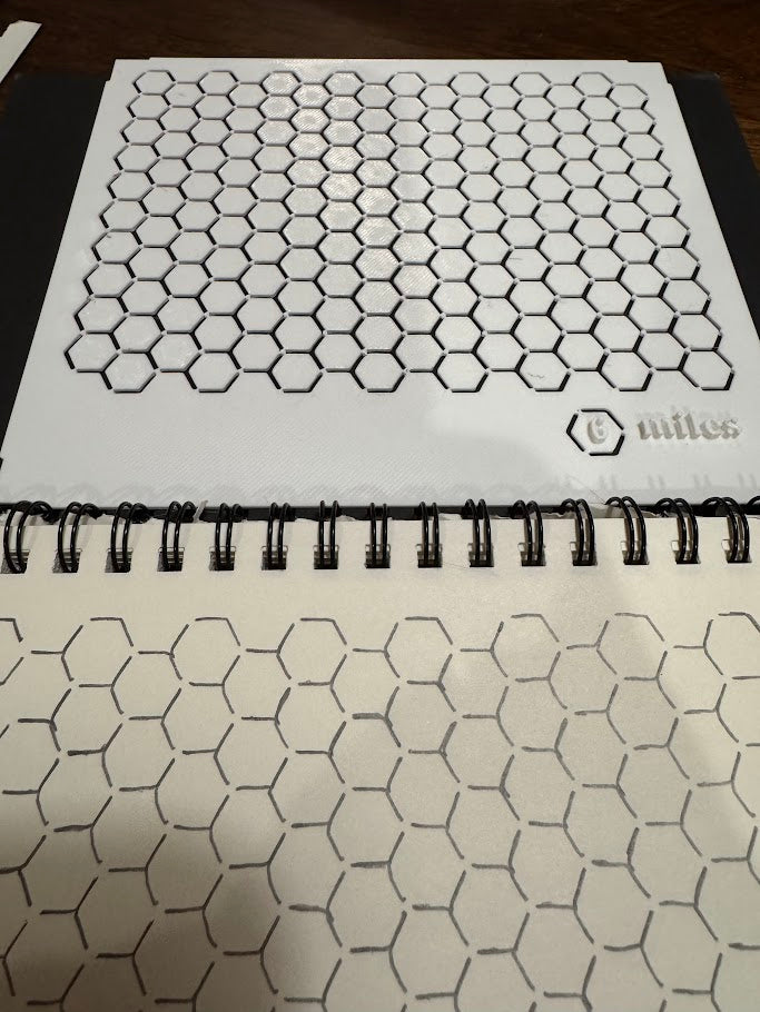 Half Page Hex Map Template