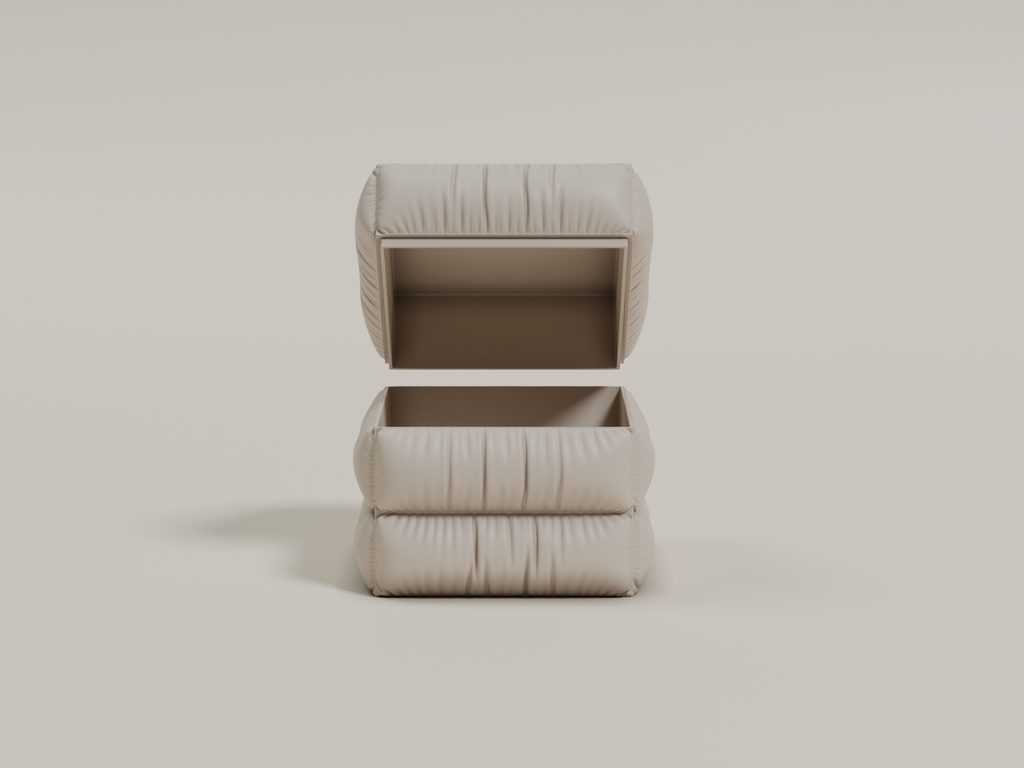 Cloth Storage Box - Quilted Cube (Com. Lic.)