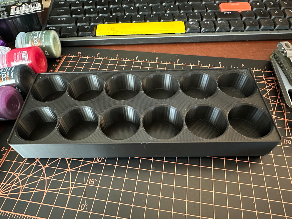 Gridfinity Bin for Citadel paints x12 5x2