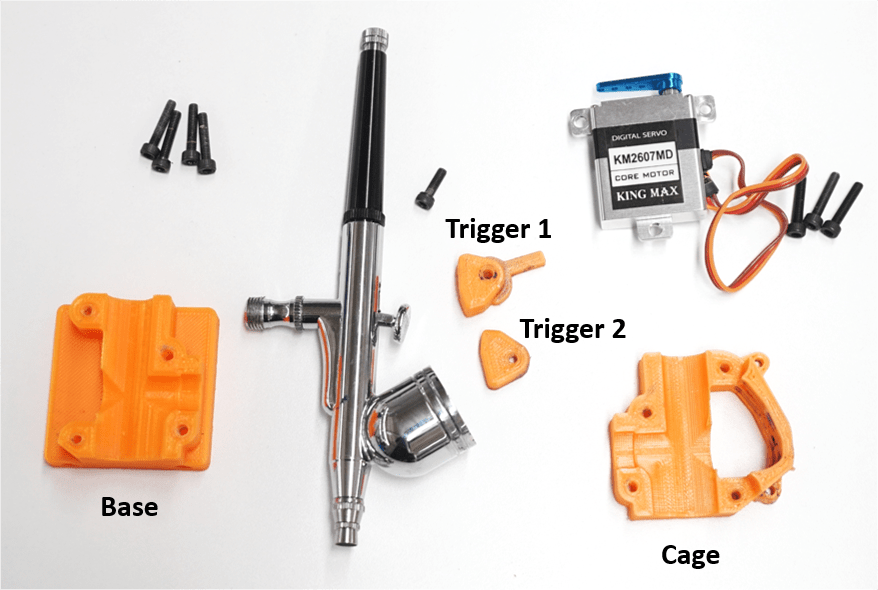 Automatized spray coater from a 3D printer