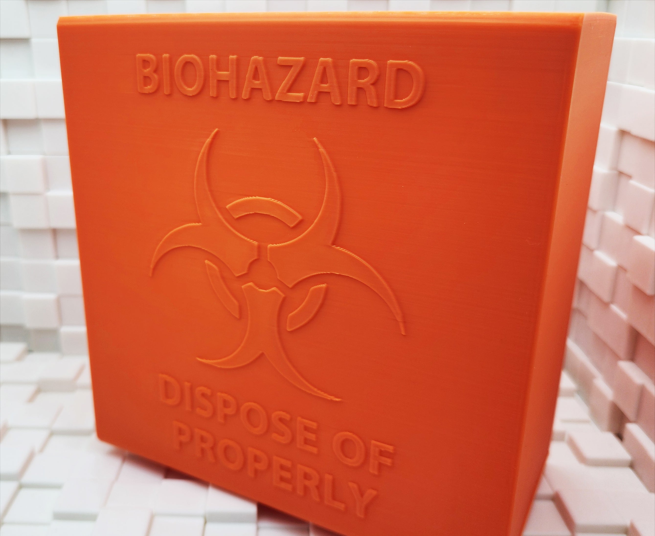 Sealed Syringe Disposal Box - Print in Place