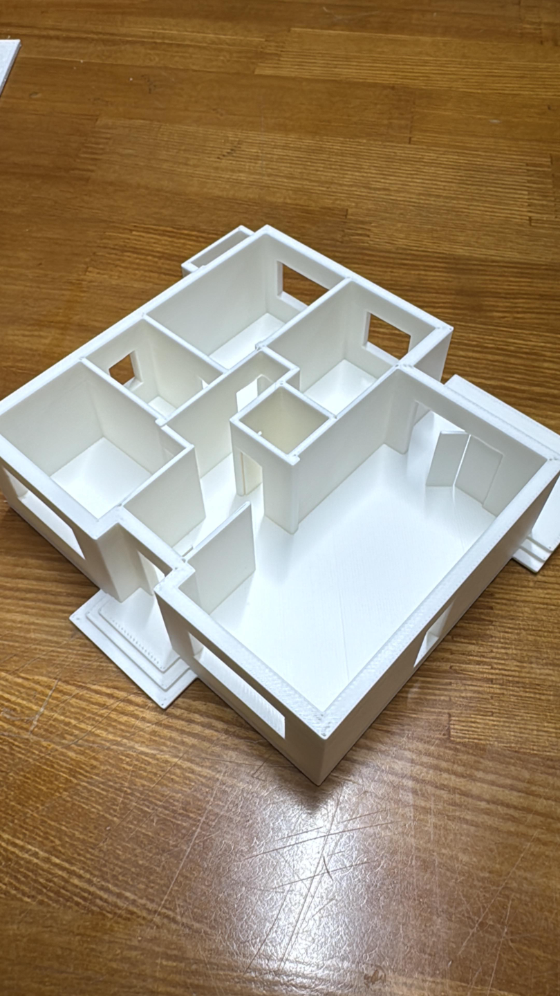 Ground House model scale 1:100