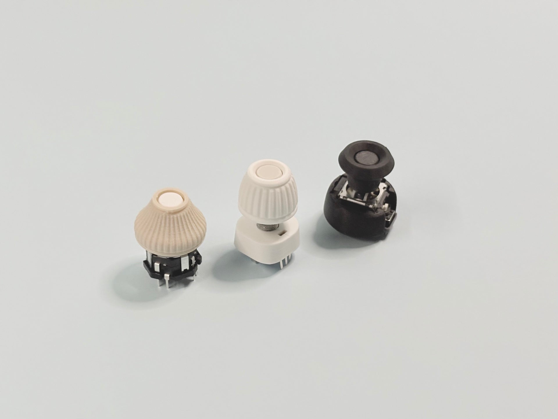 Rotary encoder knob, joystick cap and cover