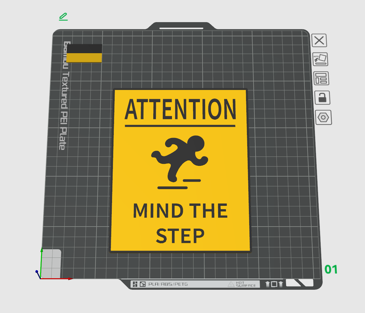 Mind the Step sign