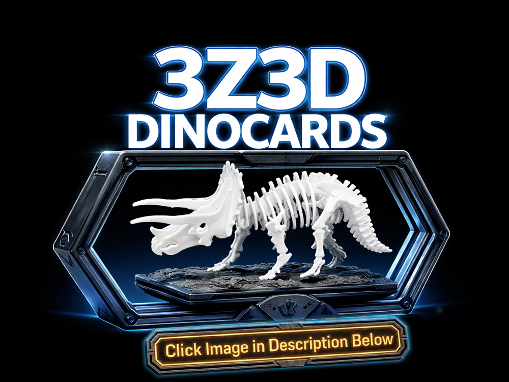 Triceratops Dinosaur Kit Card - DinoCards-CC BY-SA