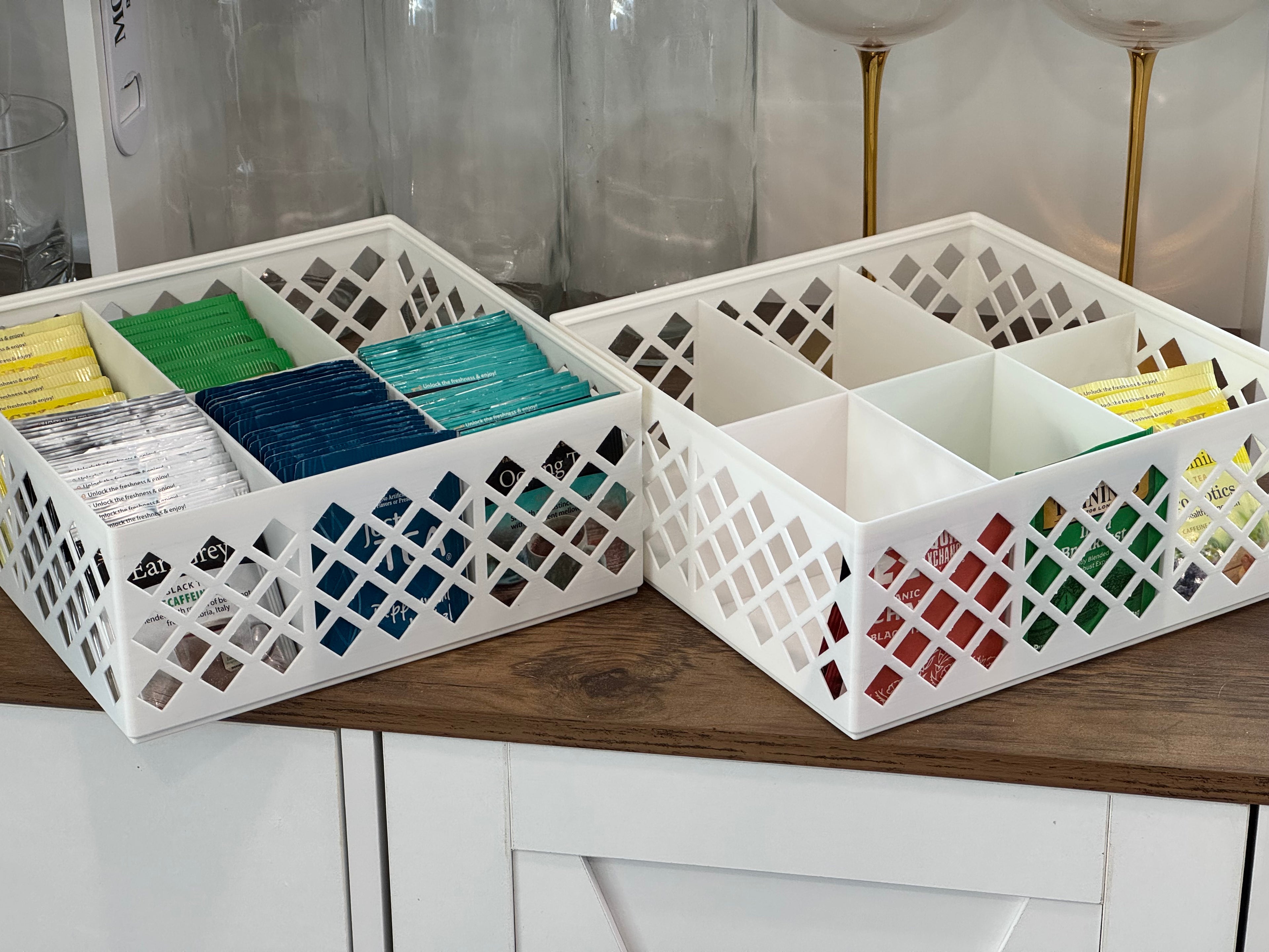 Stackable Tray Tea Organizer