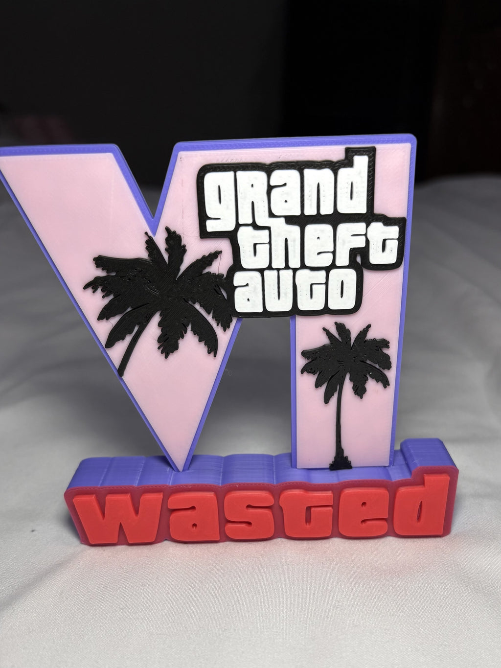 GTA V “V Wasted” Desk Sign