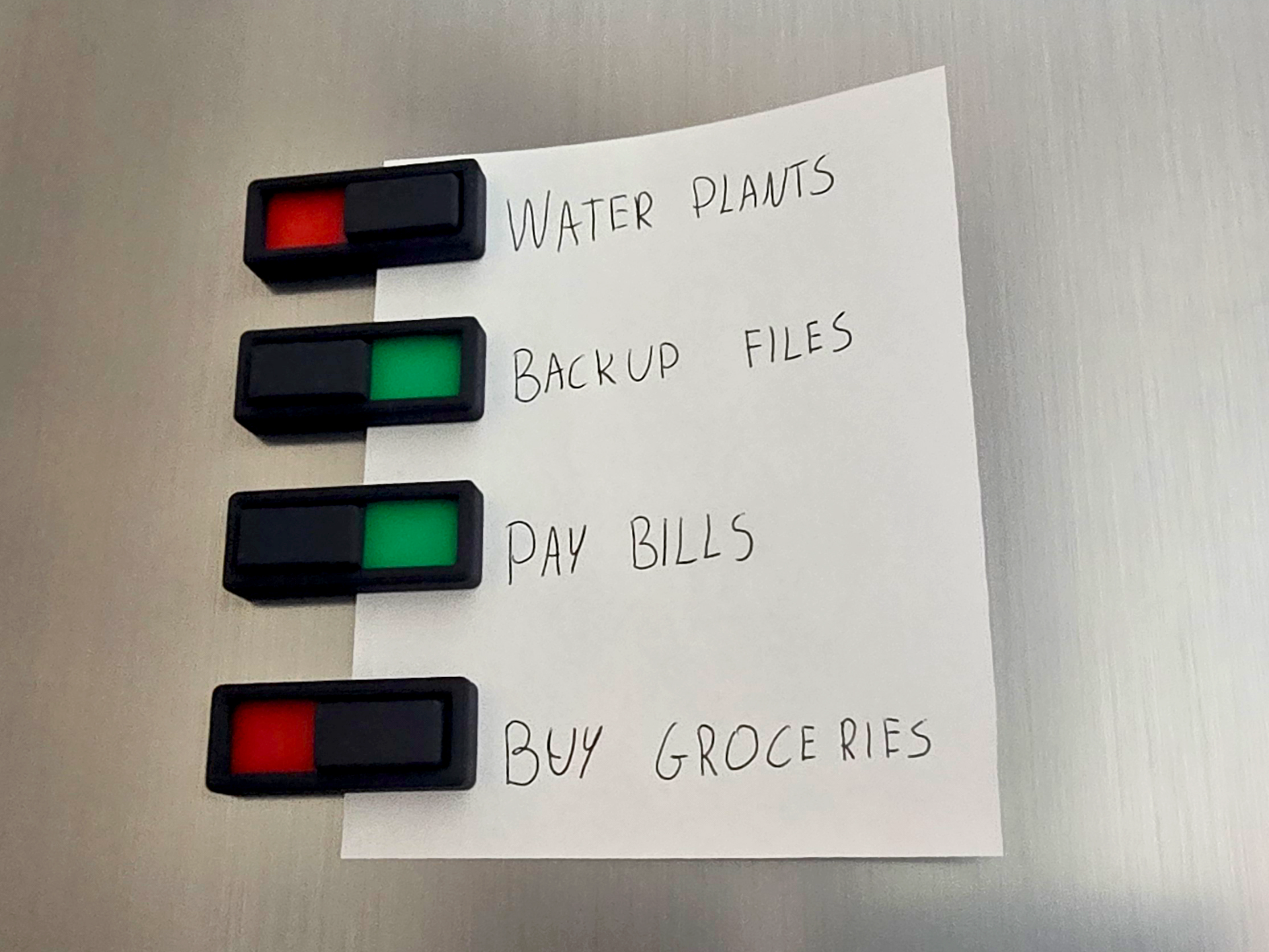 Task Tracker Magnet (Print-in-Place)