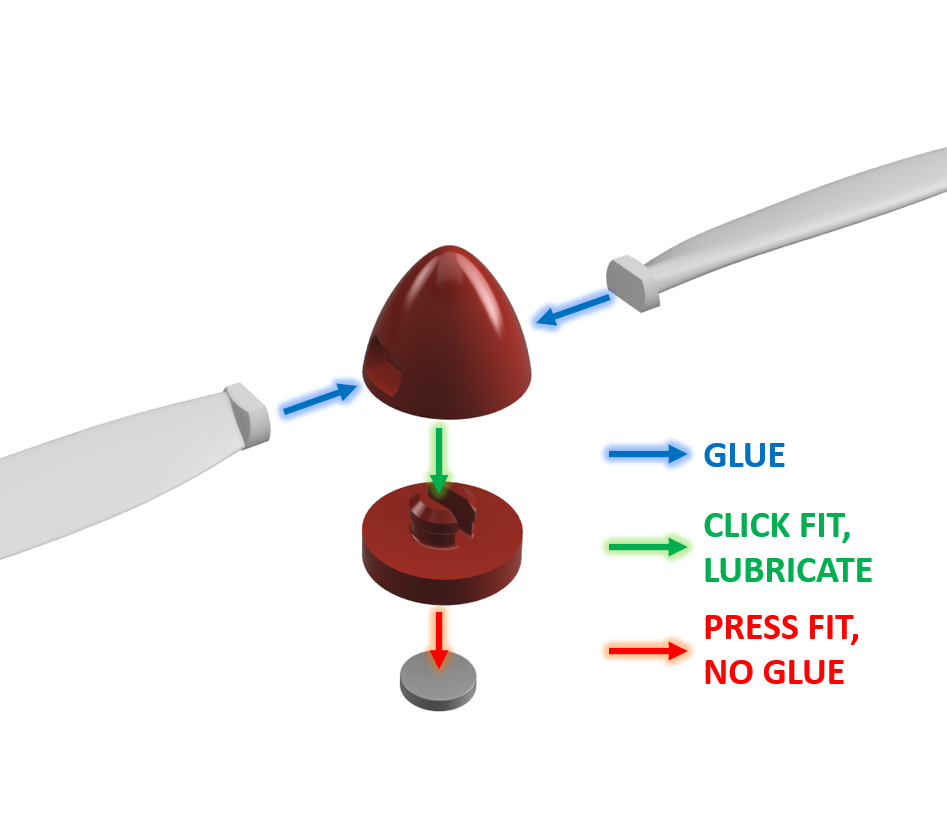 Spinning Propeller Fridge Magnet