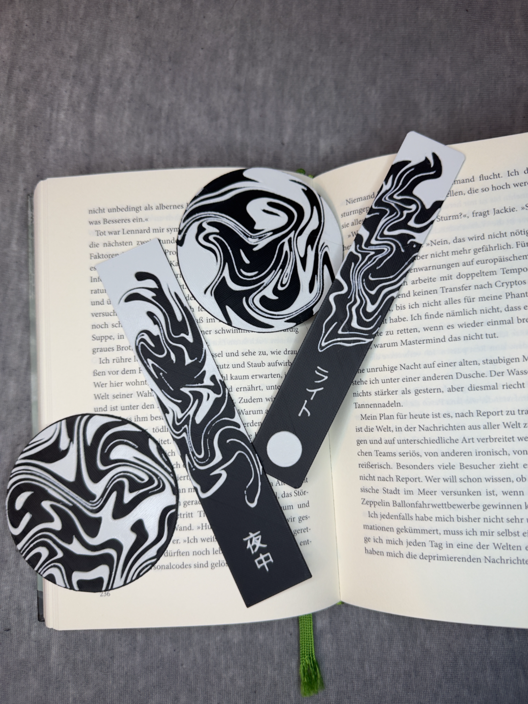 Galactic Swirls - Bookmark and Coaster Hueforge