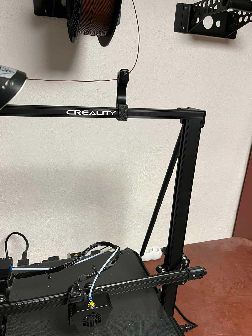 Filament holder for profile 20x20, pulley