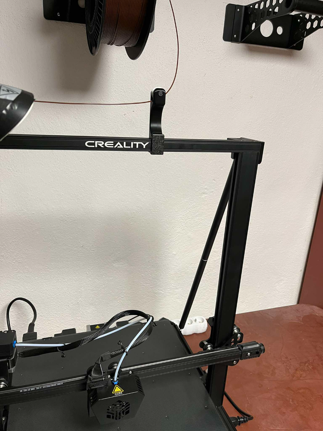 Filament holder for profile 20x20, pulley