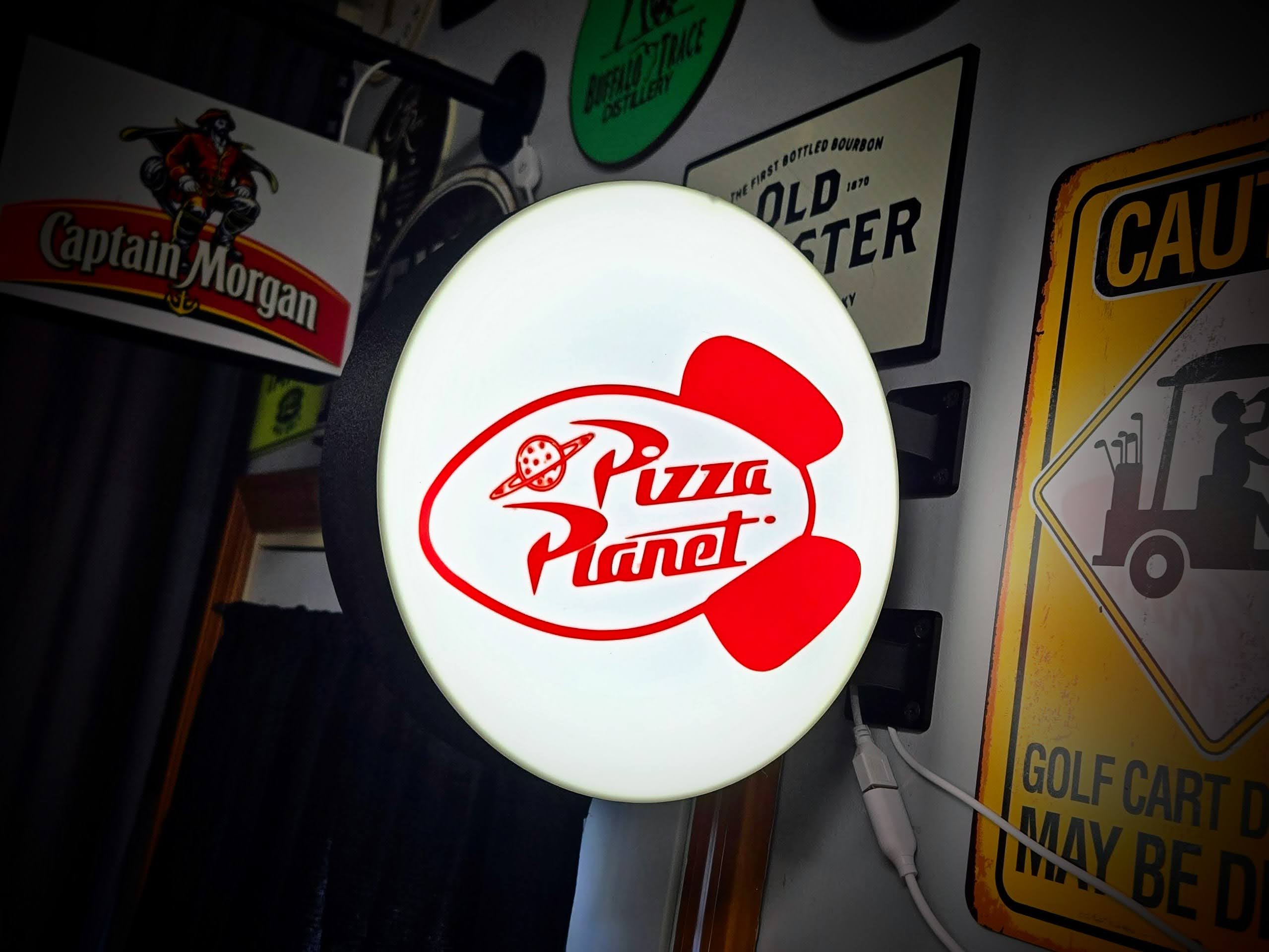 Pizza Planet ~ 2-Sided LED Lightbox
