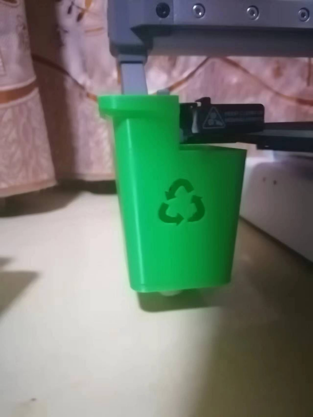 A1mini垃圾桶状竹屎盒