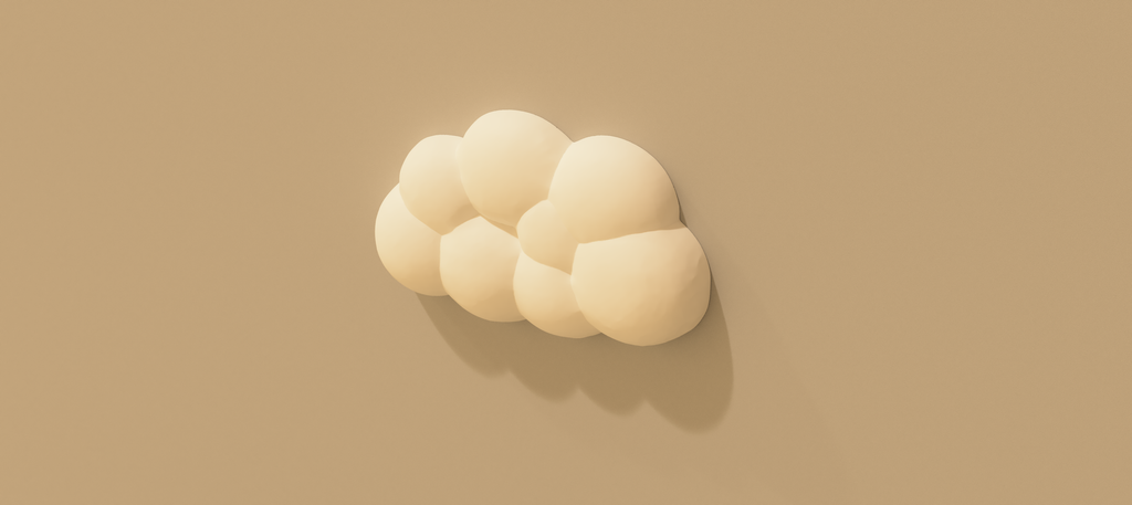 Cozy small Cloud for Wall Hanging - 3D Wall Art