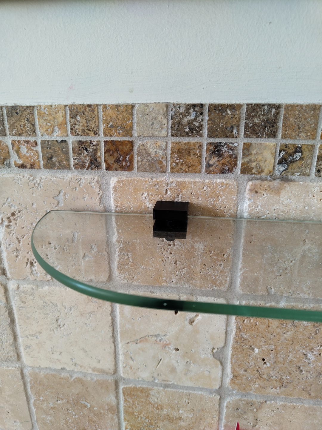 Floating glass shelf bracket