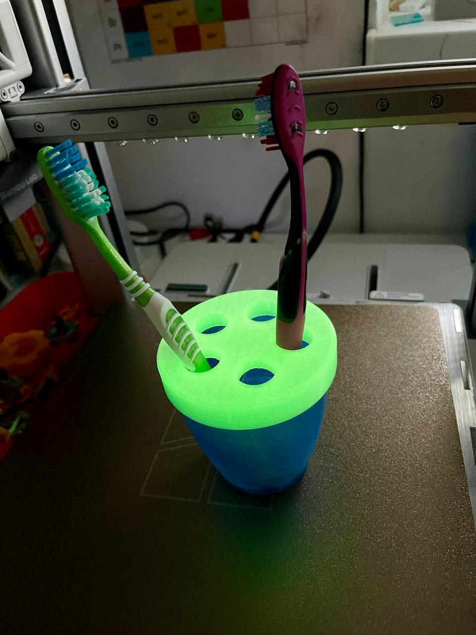Toothbrush holder for lidl plastic cup