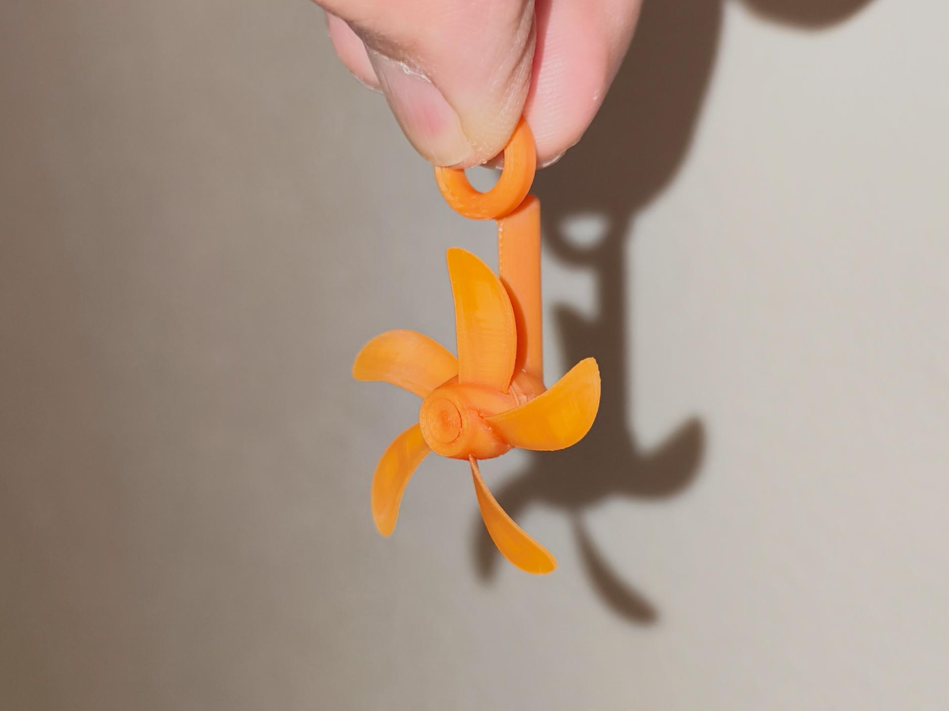 Miniature Spinning Ship Propeller