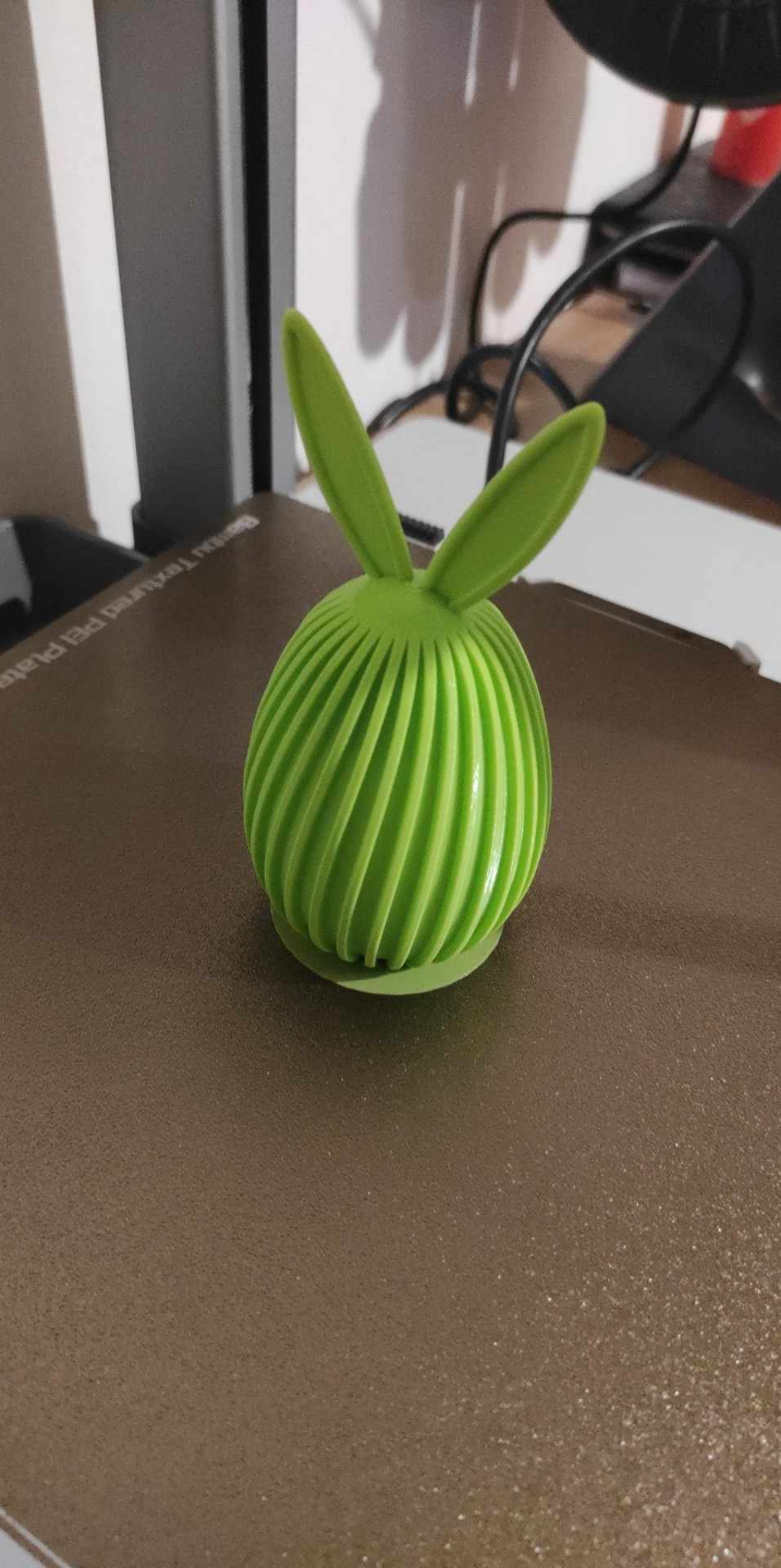 Twisty Easter egg with bunny ears