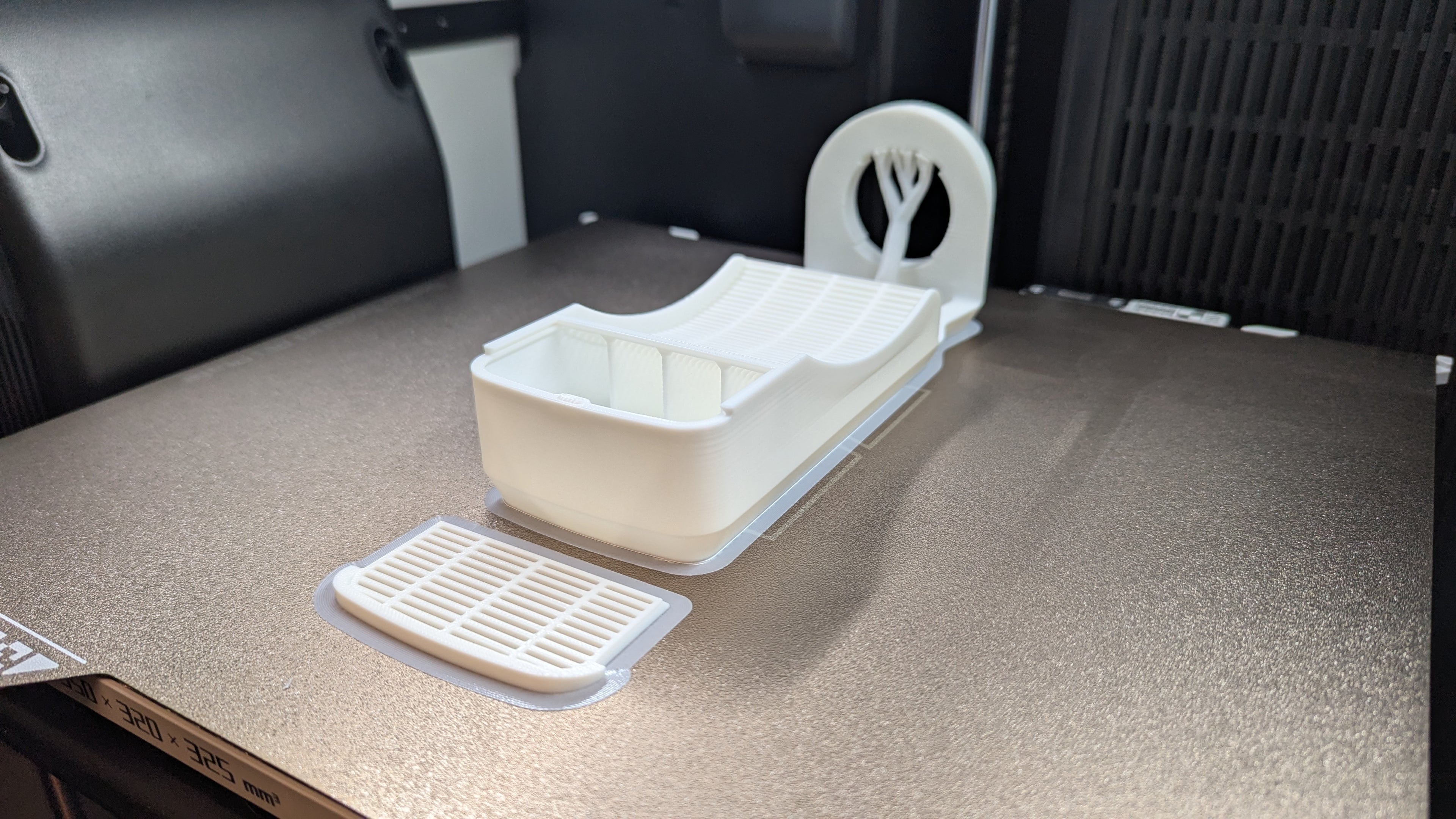 Filament Spool and Desiccant Holder for Cereal Box
