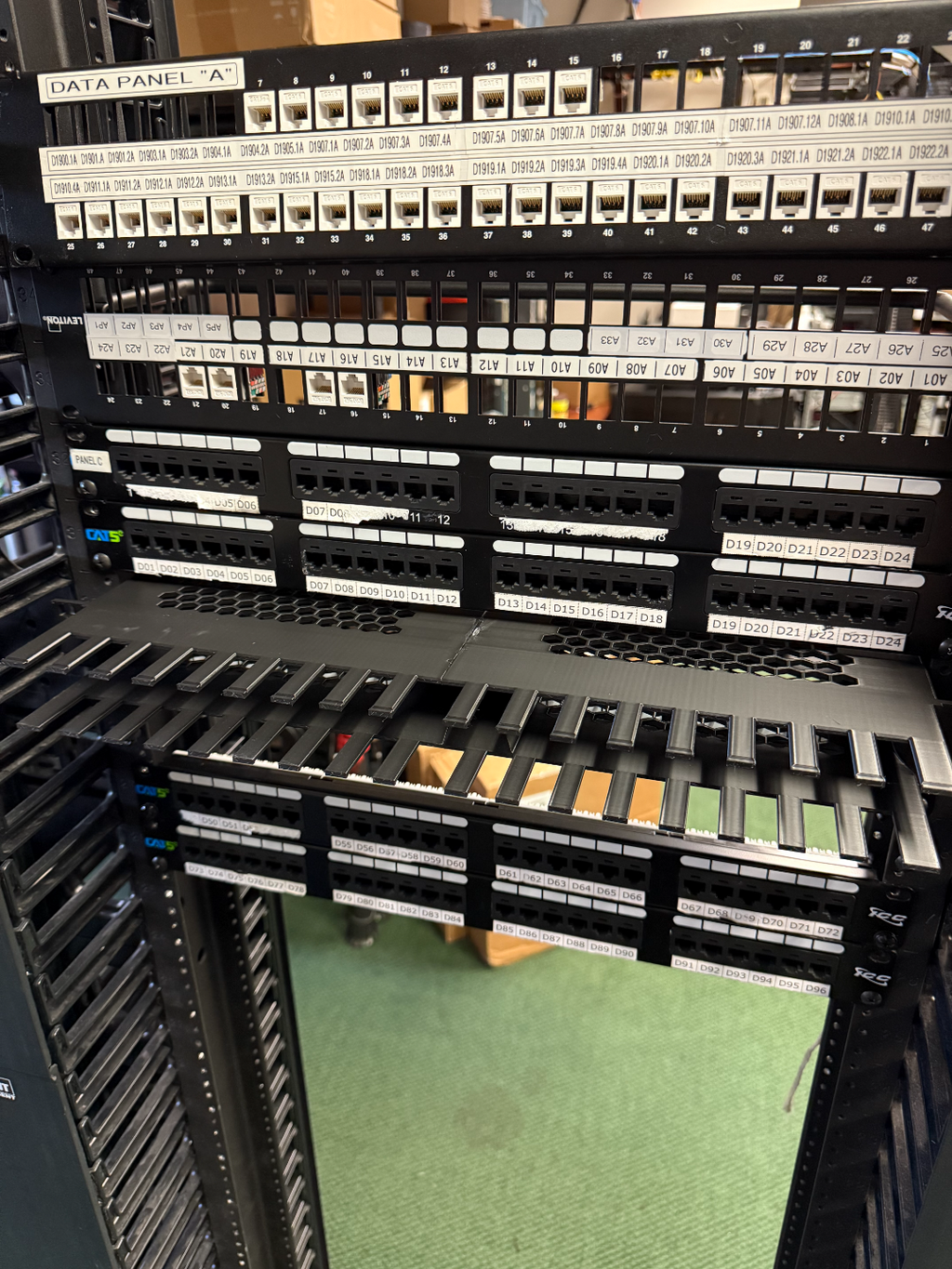 1U Cable Manager | Full 19 inch