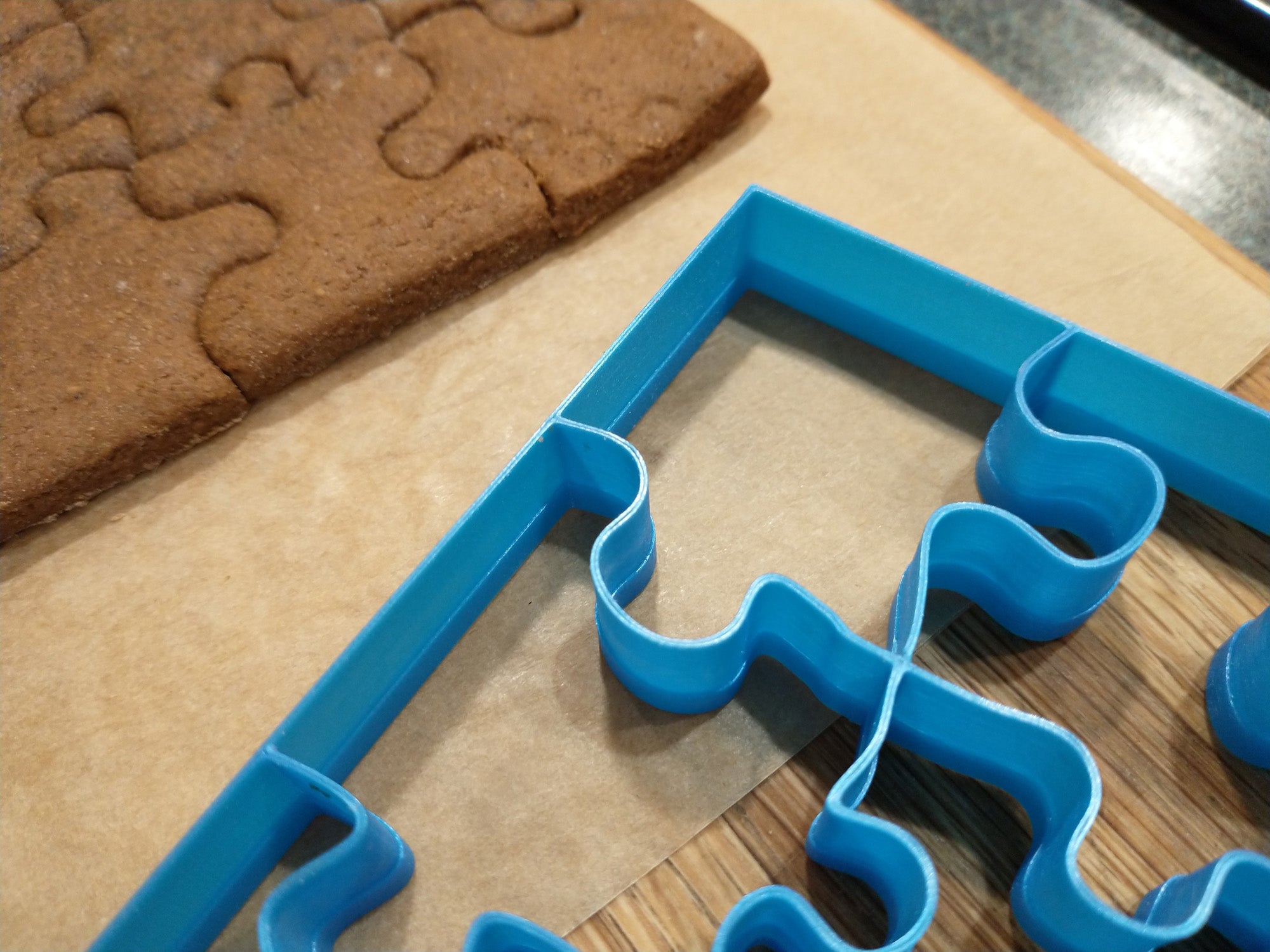 Bake-in-Place Cookie Puzzle