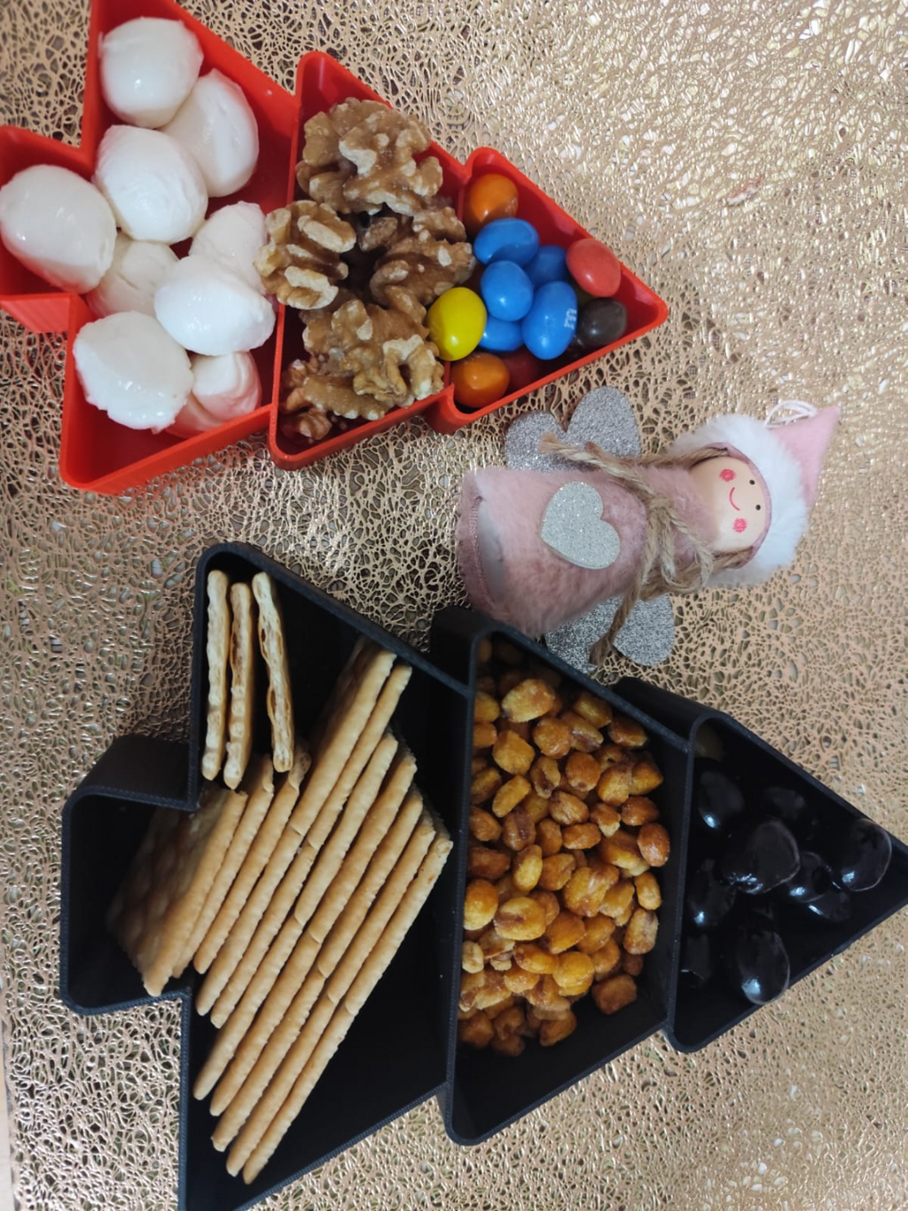 Christmas Tree-Shaped Snack Serving Tray