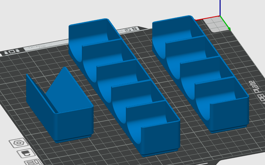 Simple holder bins form Lathe Gouges / Chisels