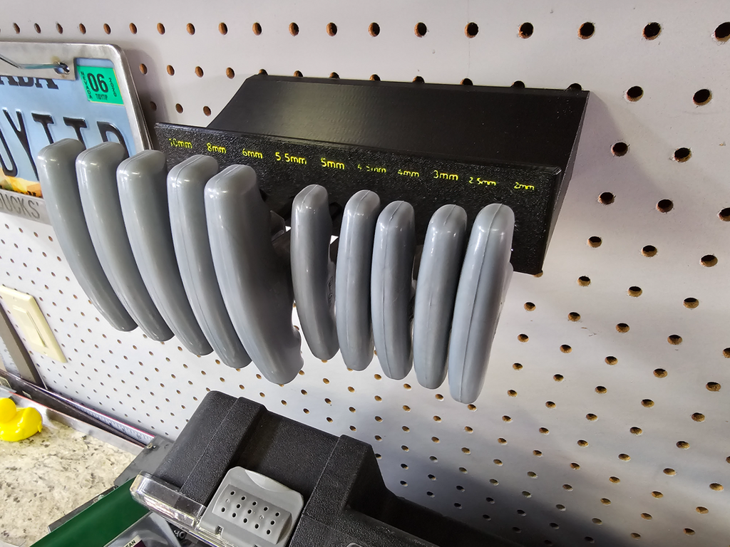 Harbor Freight T Handled Hex Key Pegboard Mount