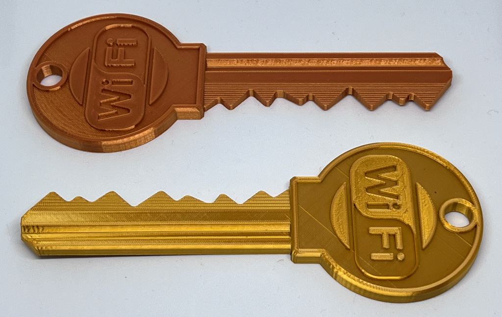 WiFi Key / WLAN Schlüssel / RFID NFC Tag embedded mid-print